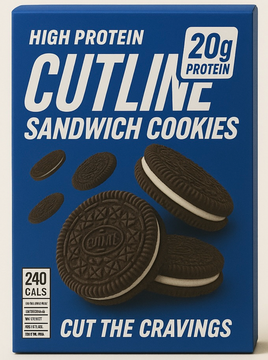 Cutline High Protein Chocolate Sandwich Cookies